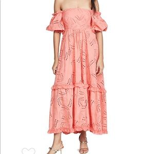 Waimari Belmond Dress in Coral. Size small.